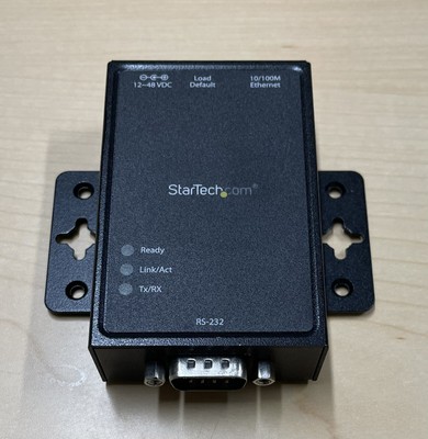 StarTech.com 1 Port RS232 to Ethernet IP Converter PN: NETRS2321P