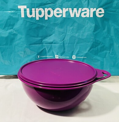 Tupperware Thatsa Jr Bowl 3L/ 12cup Putple With Matching Seal New