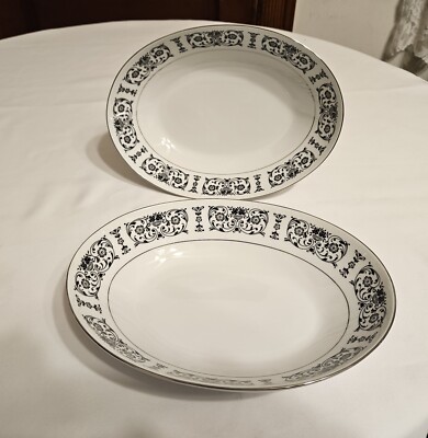 Royal Song Trousseau Oval Serving Bowls W/Tags Set of 2 Japan Pattern 3038-A