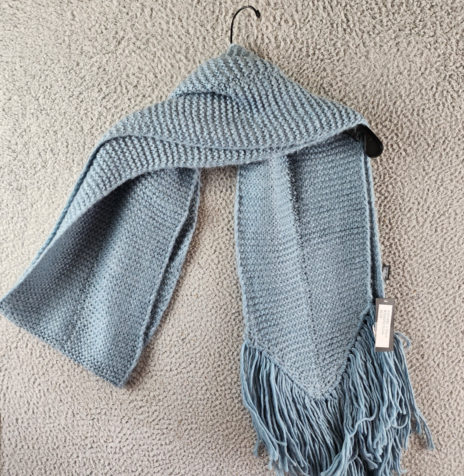 Marcus Adler Ultra Soft Fringe-Trim Winter Scarf Women's One Size Blue - Picture 10 of 15