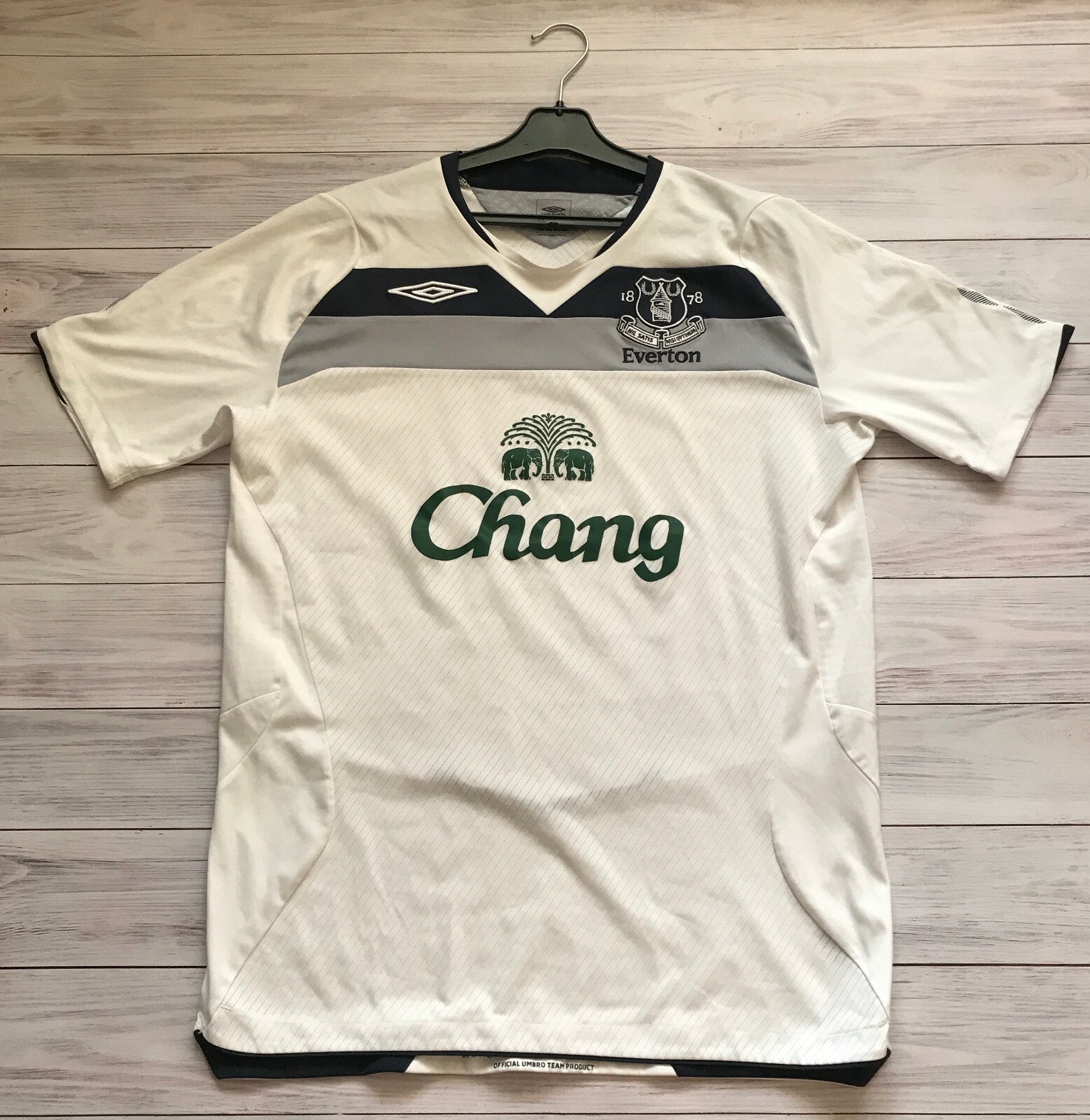 Everton 2008 - 2009 Away football shirt jersey Umbro size L