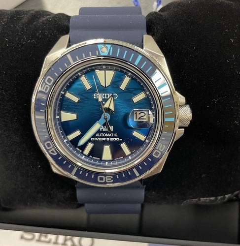 Pre-owned Seiko Automatic Prospex Samurai Scuba Special Edition Padi Watch Srpj93