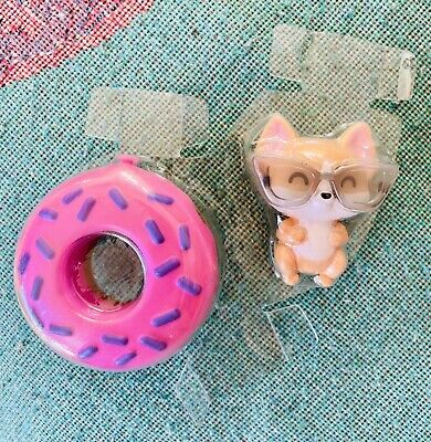 Barbie Extra Doll 13 Pet Corgi Puppy Dog With Shades & Donut Ring New Condition