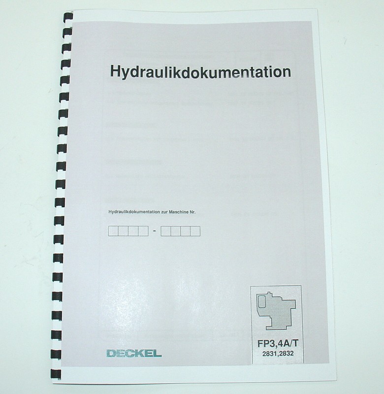 Hydraulikdokumentation FÃ¼R Deckel  Fp3at, Fp4at