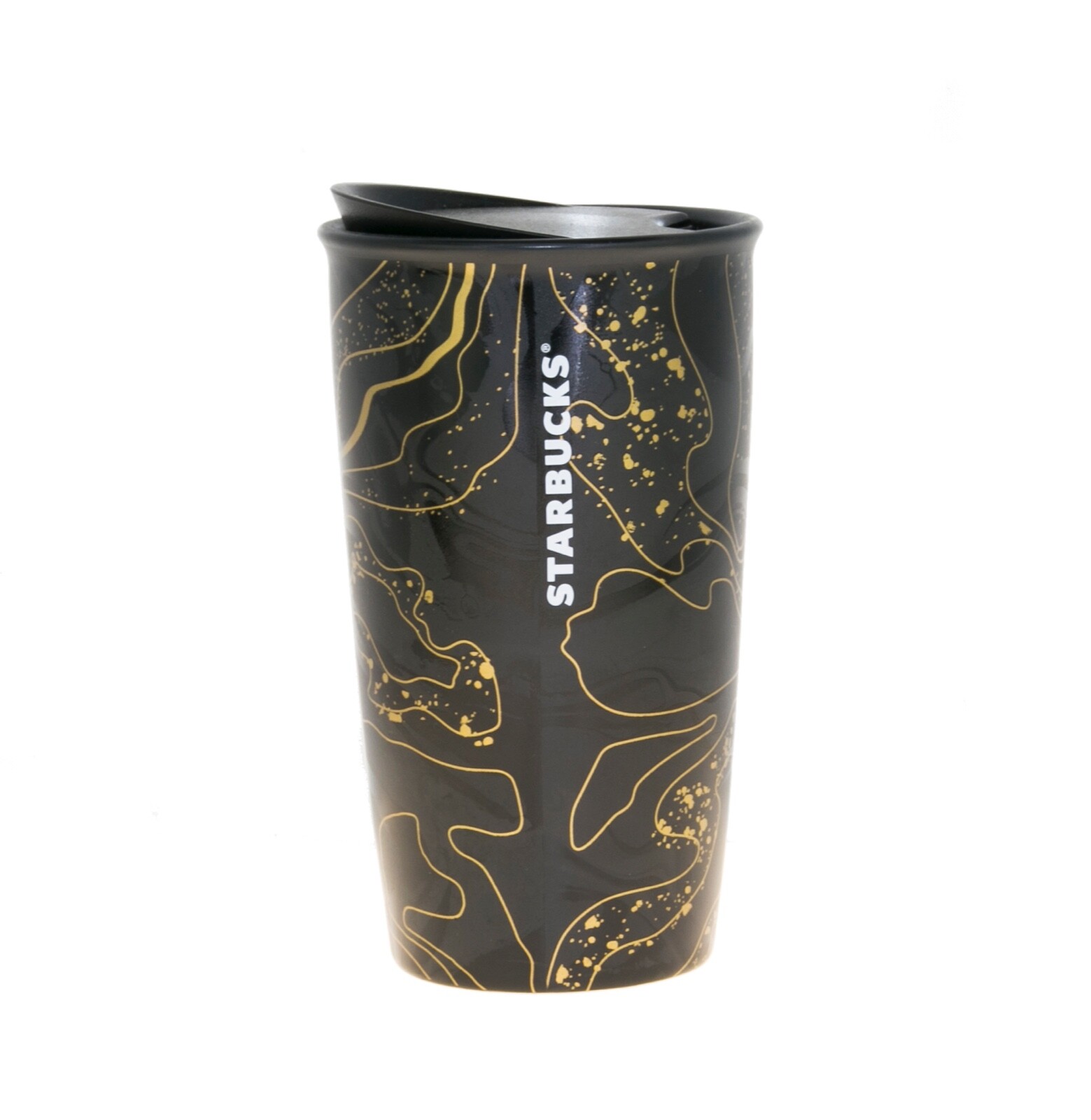 Starbucks Coffee - しんちゃん様．３点 Starbucks Gold Black Sparkle Blend Ceramic Traveler Tumbler