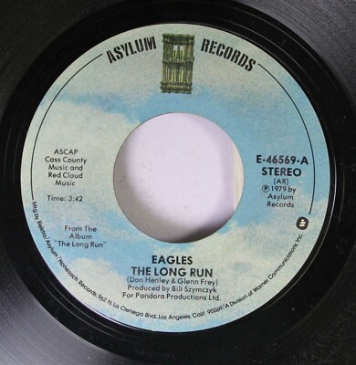 Rock 45 Eagles - The Long Run / The Disco Strangler On Asylum Records