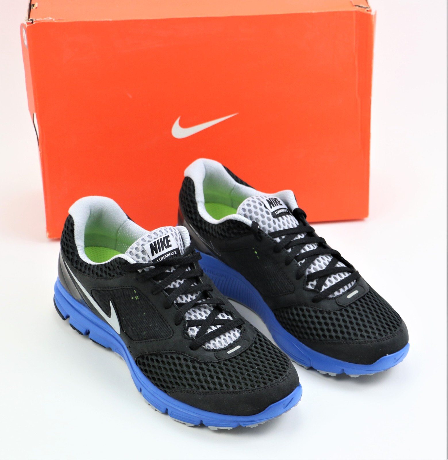 

Новые мужские кроссовки Nike LunarFly+ 2 Breathe 10.5 452419-010, Black/white wolf grey color, Nike Lunar Fly