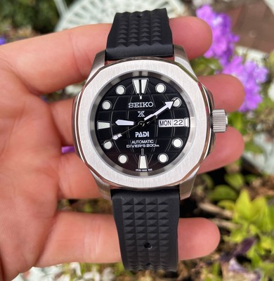 Seiko Mod Nautilus Watch Turtle Dial Automatic with Glass Seiko Mod Nautilus Watch Turtle Dial Automatic with Glass
