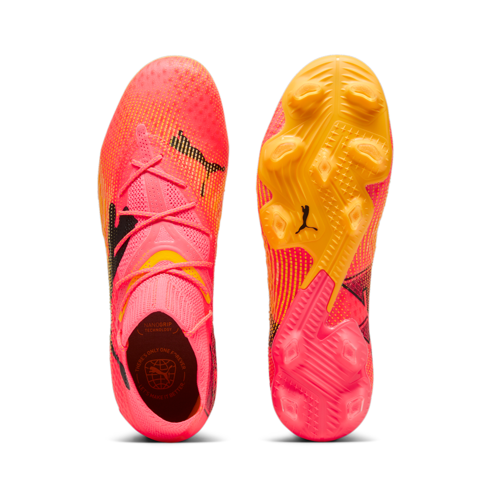 Pre-owned Puma Future 7 Ultimate Firm Ground Soccer Cleats Mens 10759903 In Orange