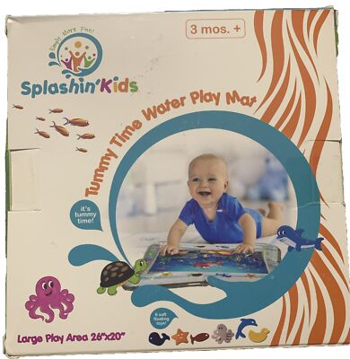 Splashin' Kids Inflatable Tummy Time Premium Water Mat