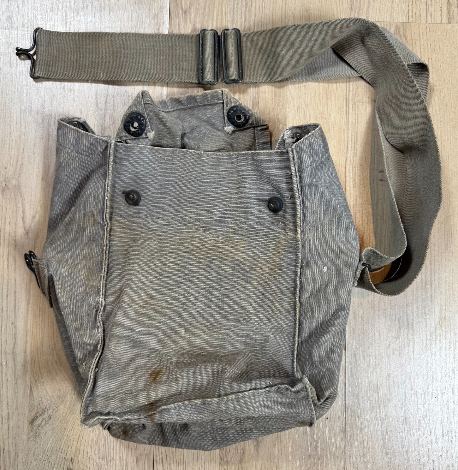WW2 era USN US Navy Gas Mask Carrier Bag Pouch Mark 3 Field