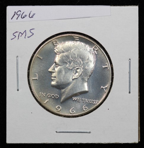 1966 40% Silver Kennedy Half Dollar From Special Mint Set