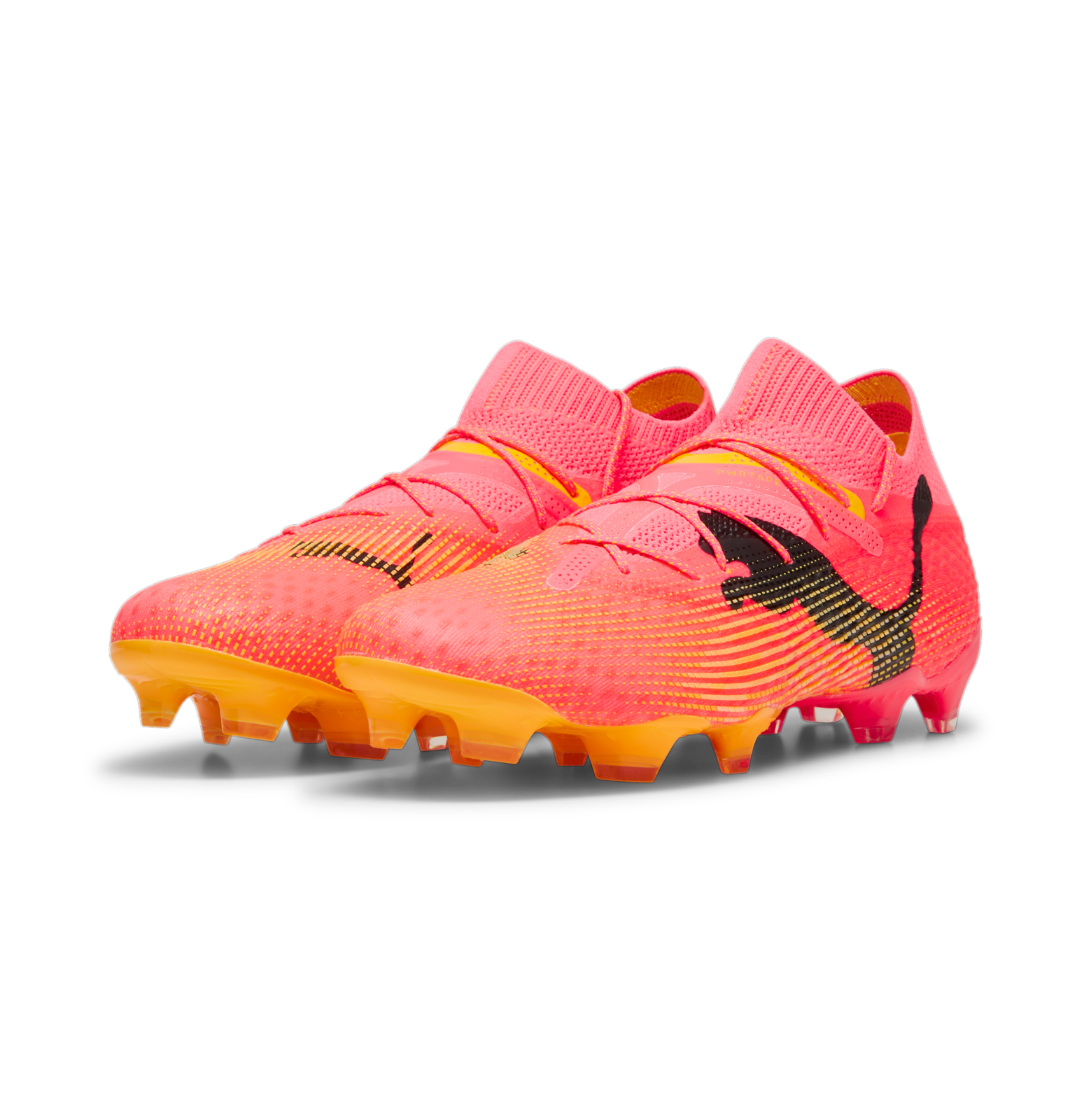 Pre-owned Puma Future 7 Ultimate Firm Ground Soccer Cleats Mens 10759903 In Orange