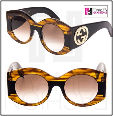 Gucci Gg0177s Black Brown Havana Urban 