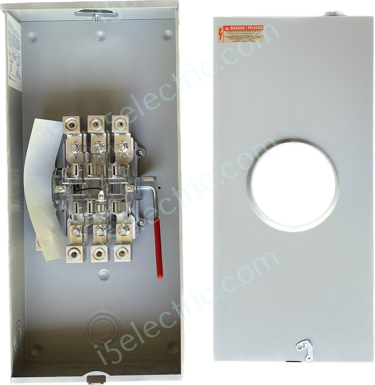 400 / 320 Amp Ringless Meter Base / Socket 3 Phase 4 Wire 7 Jaw OH/UG w/Lugs