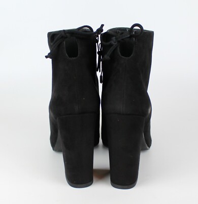 Pre-owned Stuart Weitzman Grandiose Tapered Heel Ankle Booties, Black Suede, Eur 40