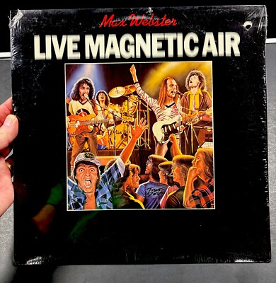 Max Webster Live Magnetic Air LP Vinyl Record 1979 ORIGINAL STILL SEALED NEW NOS