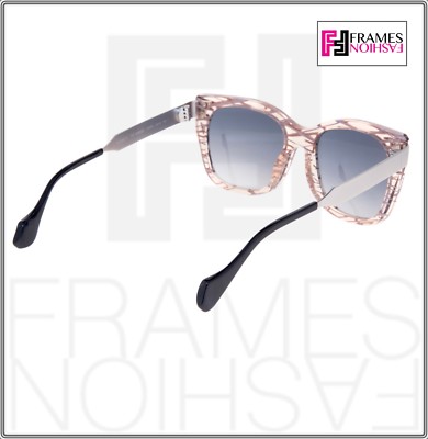 FENDI FENDI THIERRY LASRY KINKY FF0180S PALLADIUM PINK SQUARE METAL SUNGLASSES 0180