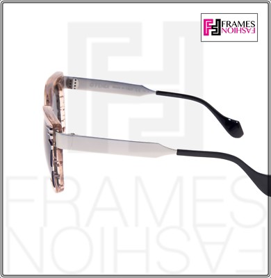 FENDI FENDI THIERRY LASRY KINKY FF0180S PALLADIUM PINK SQUARE METAL SUNGLASSES 0180