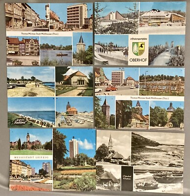 Vintage Germany GDR 1970's (East Germany) Postcards Lot of 6