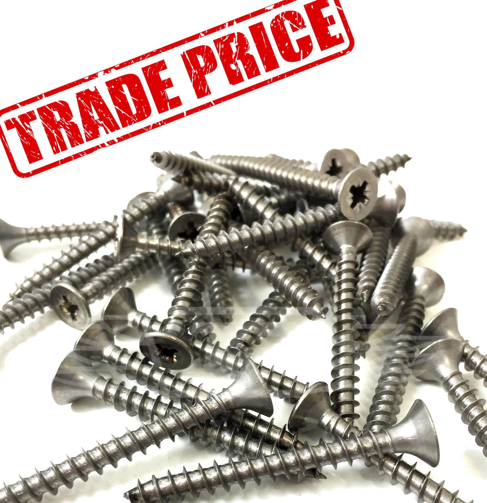 FULLY THREADED CSK POZI COUNTERSUNK 6g 7g 8g 9g A4 STAINLESS STEEL WOOD SCREWS