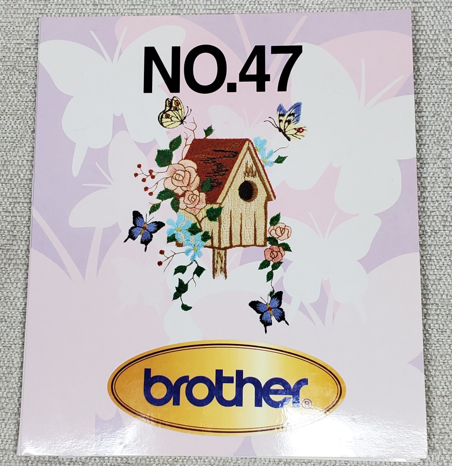 Designs Pes Card No. 47 Birdhouse Butterflies Flowers