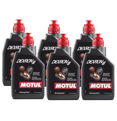 Motul DEXRON III - 6L - Technosynthese Automatic Transmission Fluid (6 x 1L)