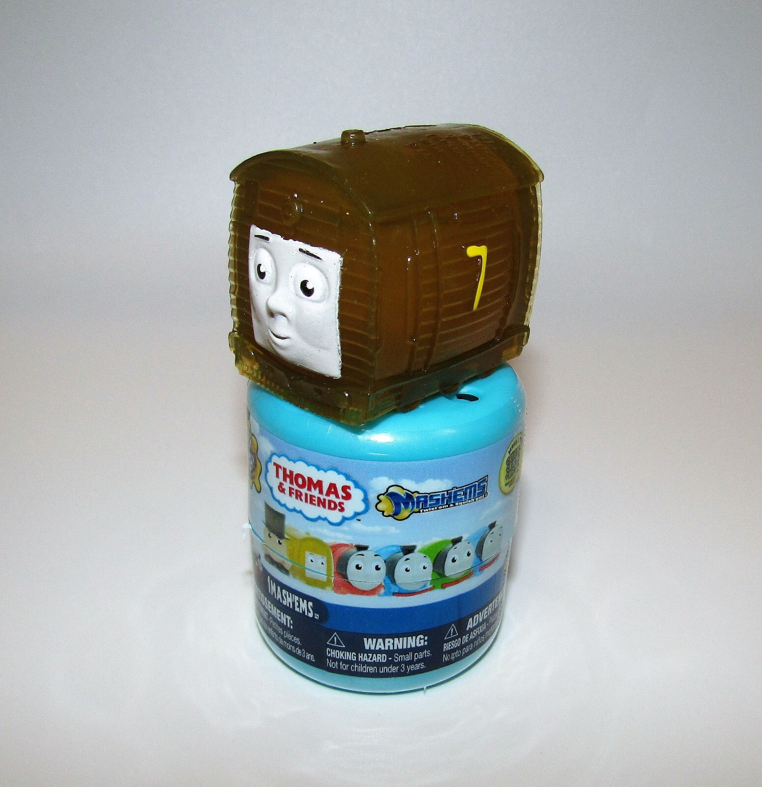 MASHEMS THOMAS AND FRIENDS SERIES 2 CRYSTAL BROWN TRAIN WITH MASHEMS THOMAS AND FRIENDS SERIES 2 CRYSTAL BROWN TRAIN WITH