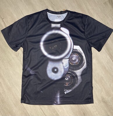 Point Blank Barrel Gun Graphic T-shirt