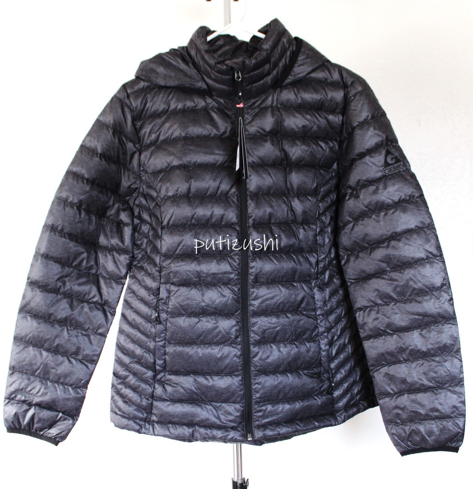 🎁NWT Gerry Hooded Lightweight Down Jacket, Black Stat 🎁NWT Gerry Hooded Lightweight Down Jacket, Black Stat