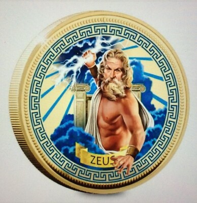 The Gods Of Ancient - Greece - Zeus Gold-Plated Commemorative Coin