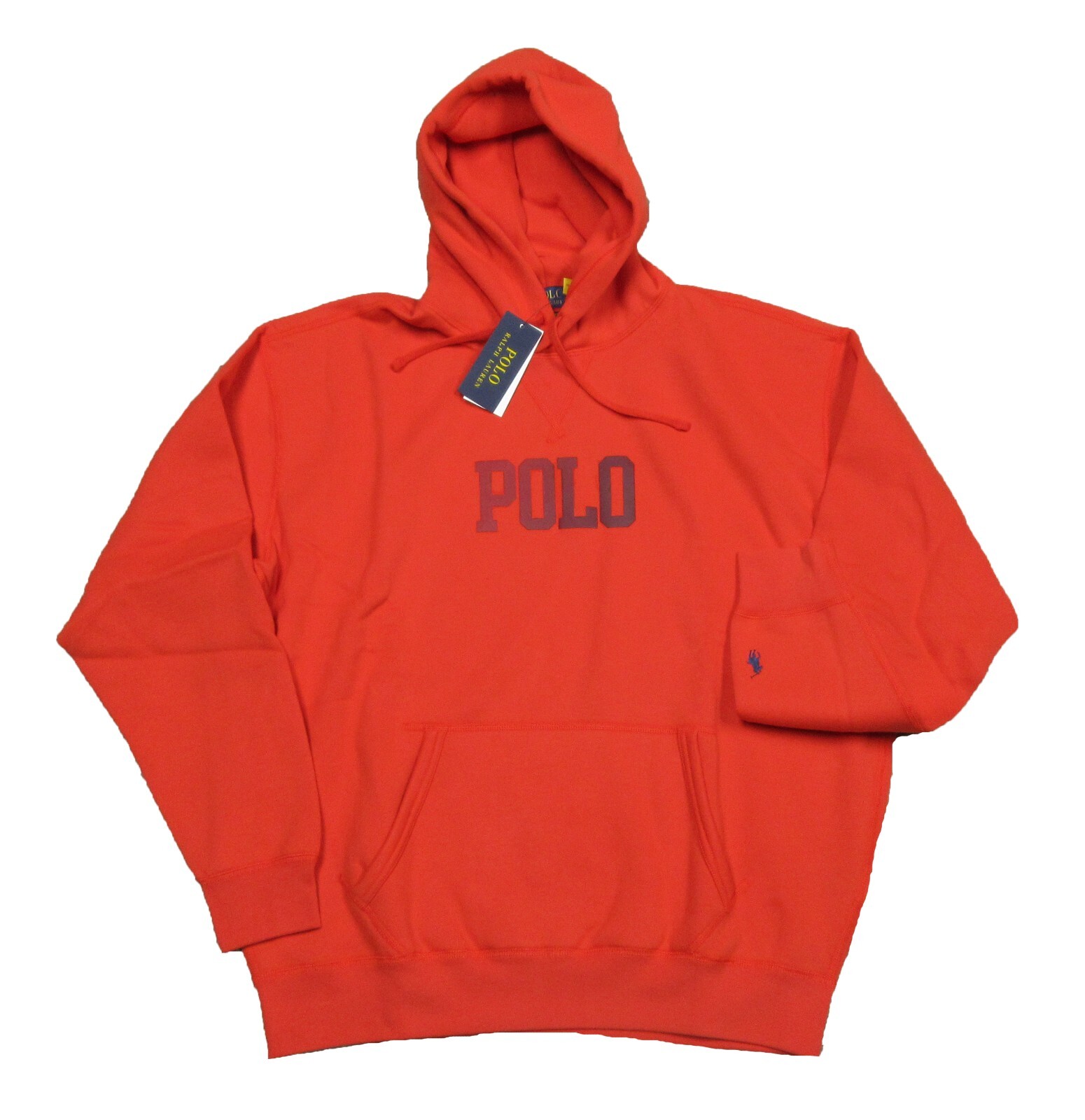 Polo Ralph Lauren Men's Tomato Red Raised Logo Print The Big Fit