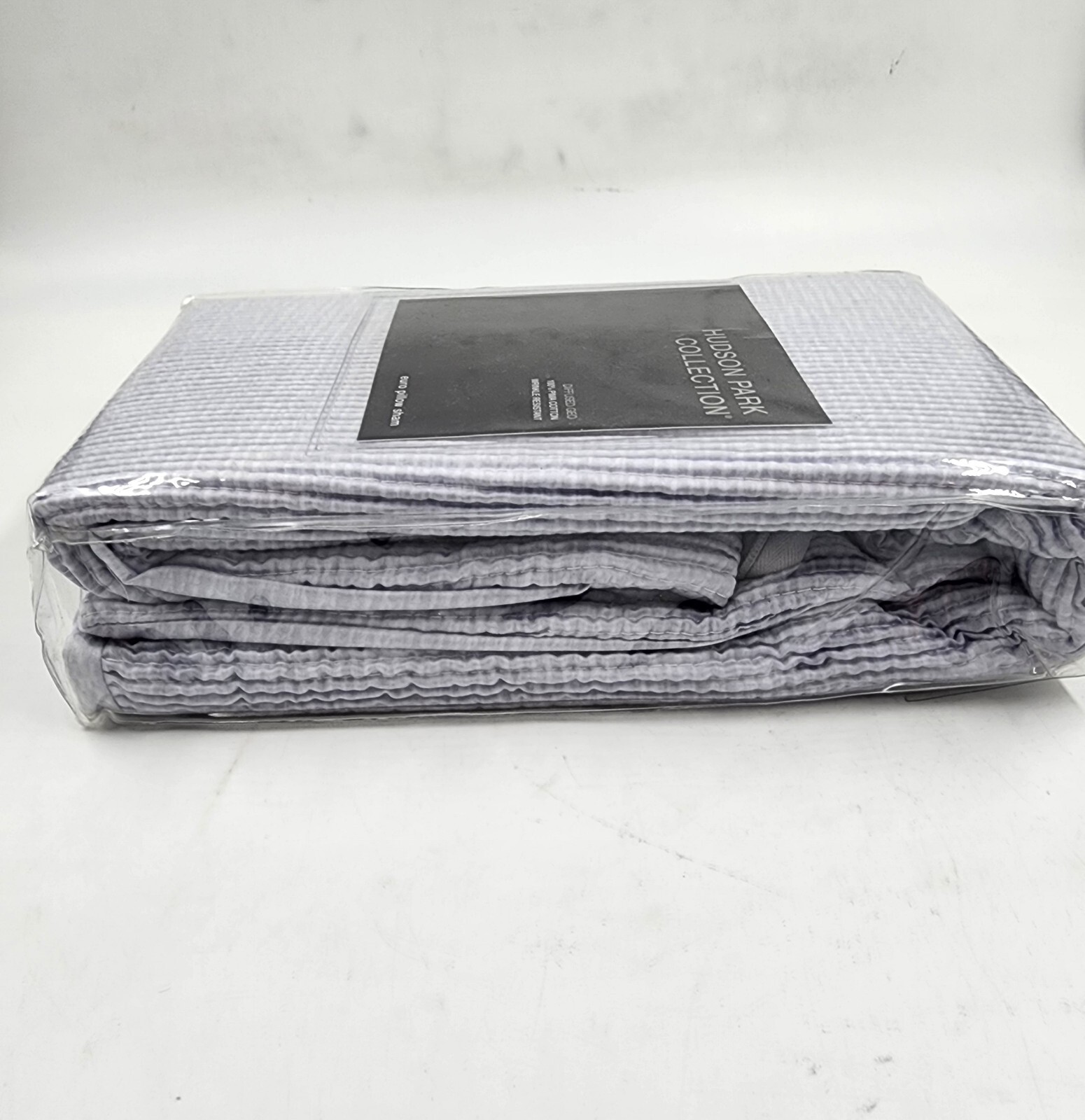 Hudson Park Collection Diffused Geo Euro Pillow Sham 26inx26in Gray Zip Closure+ - Picture 7 of 19