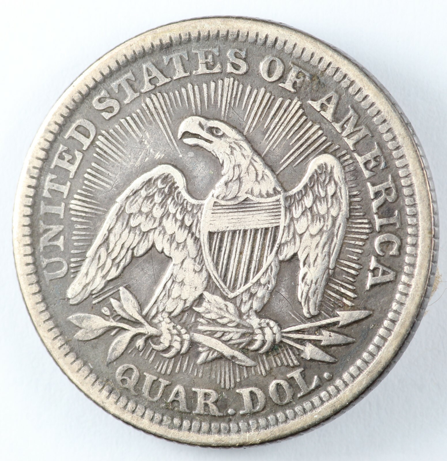 1853 Liberty Seated Silver Quarter 25C - Arrows & Rays