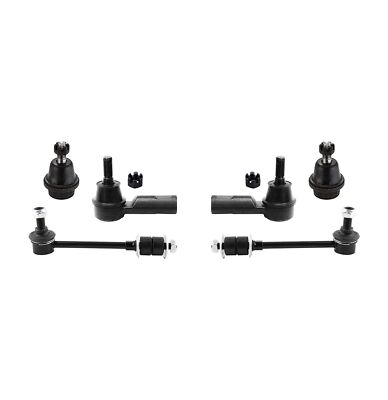 6 Pc Outer Tie Rods Lower Ball Joints Sway Bar Link Kit for Toyota Tacoma 05-15