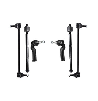 6 Pc Inner & Outer Tie Rod Ends Sway Bar Link Kit for Ford Escape Lincoln MKC