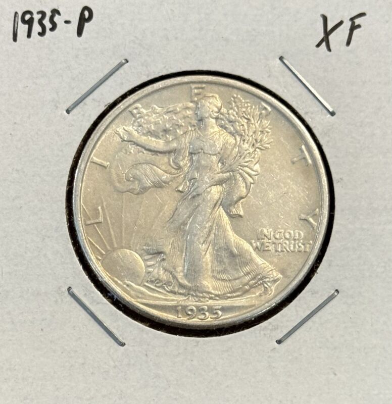 1935-P Walking Liberty Half Dollar - XF - Extremely Fine - 90% Silver