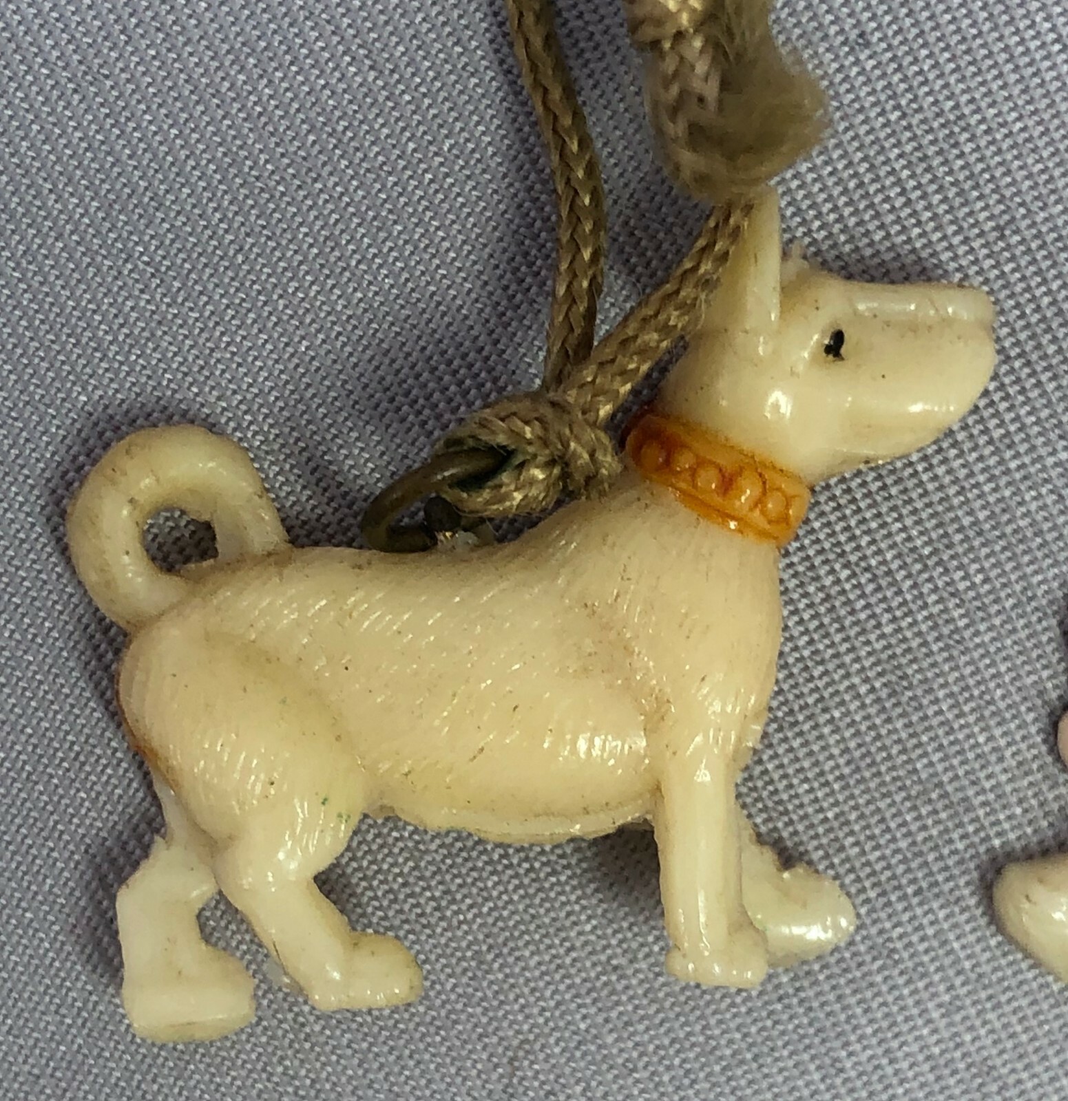 6 1940s Scottie DOG Scottish Terrier Charm CRACKER JACK Prize Toy Vintage Lot