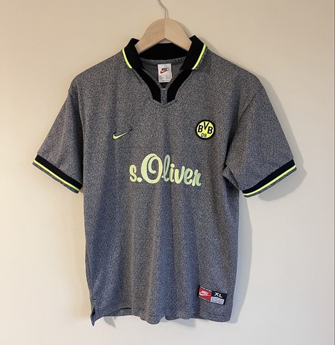 Borussia Dortmund Nike ユニフォーム Lサイズ Vintage Borussia Dortmund 1996 1997 Away Jersey Trikot
