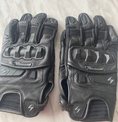 Scorpion Exo Klaw II Men's Black Leather Motorcycle Gloves Size: 2x