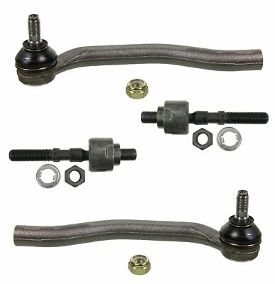 4Pc Front Outer & Inner Tie Rod Ends Kit for Honda Prelude 97 98 99 00 01