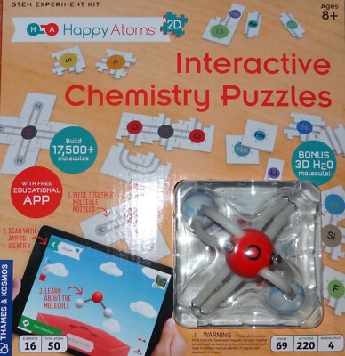 Interactive Chemistry Puzzles Happy Atoms 2D STEM Experiment Kit 585005