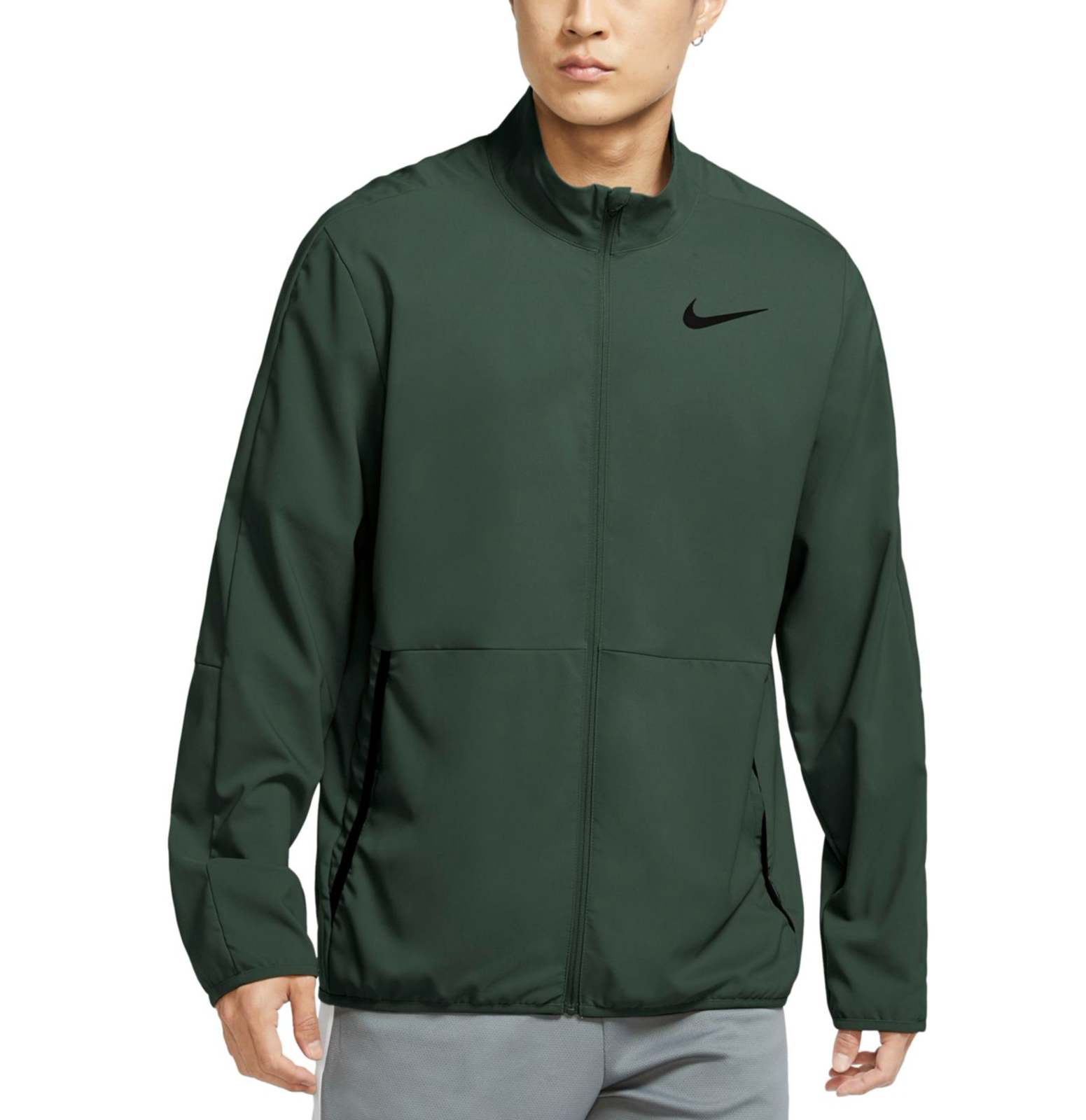 NIKE Dri-FIT Flex Full-Zip Woven Training Jacket sz S Small Green