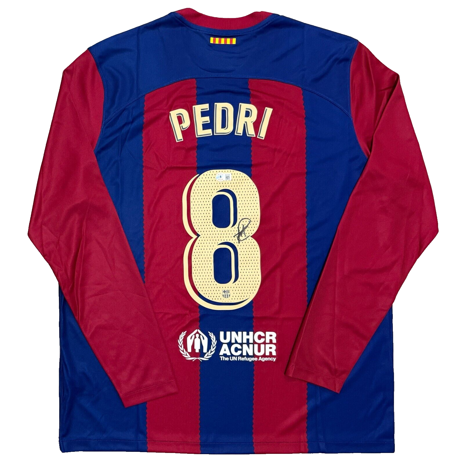 2023-24 Pedri Signed Nike FC Barcelona Jersey Spain Barça