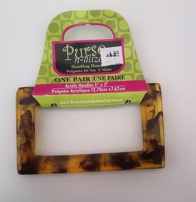 Purse-n-Alize It! Bag Handle 5'' x 3'' Acrylic Handle