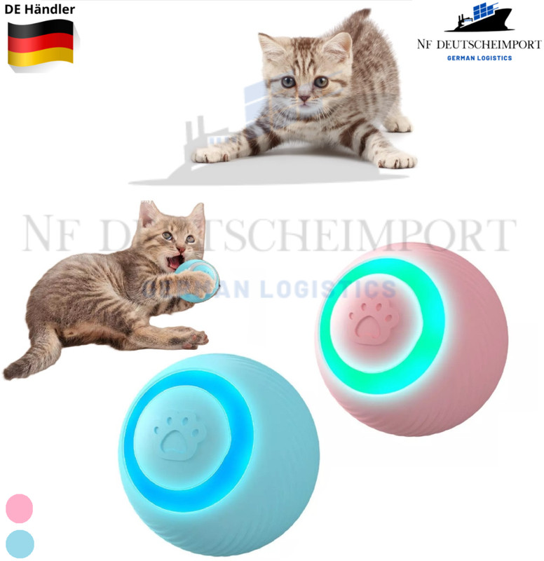 Interaktives Katzenspielzeug Ball Led Licht 360Â° Selbstdrehender Elektrisch