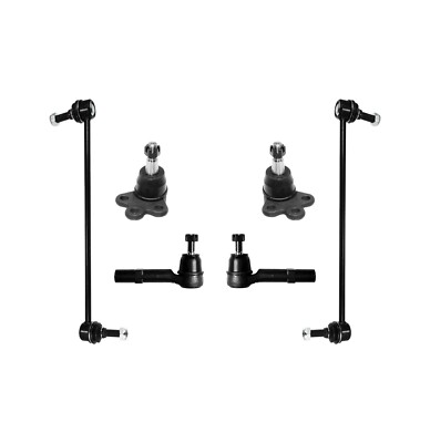 6 Pc Outer Tie Rods Lower Ball Joints Sway Bar Link for Acadia Traverse Outlook