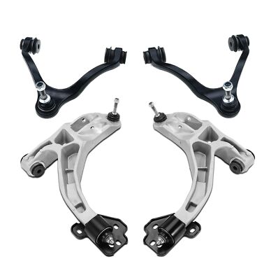 AM Autoparts Front Suspension Kit – 6pc: Upper Control Arms, Lower Ball Joints, Wheel Hubs For Ford Lincoln Mercury 2002-2005