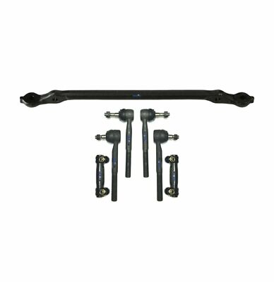 7 Pc Suspension Kit for Chevrolet GMC Center link Tie Rod Ends Adjusting Sleeves