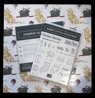 Stampin Up! SWEET LITTLE STOCKINGS Stamps, STOCKINGS DIES & DSP 12x12 *NEW*